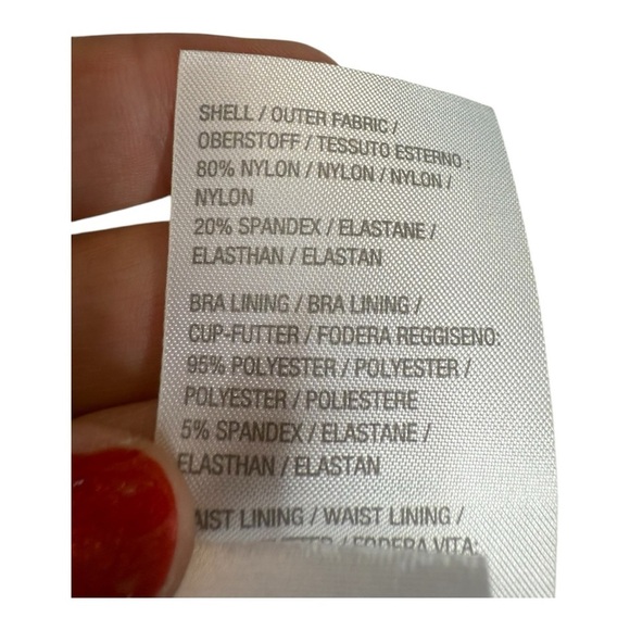 Denim & Co. Beach V-Neck Ruched Waist Swim Dress 22W A634759 Blue Stripe Palm - Picture 10 of 15